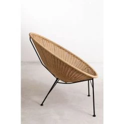 Fauteuil En Osier Synthétique Acapulco SKLUM Rotin – Acier - NATUREL -Pas Cher Fauteuil Magasin 26921805 4