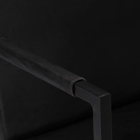 ASUPERMALL Fauteuil Noir Cuir Veritable 7 ASUPERMALL Fauteuil Noir Cuir Veritable â Image 5