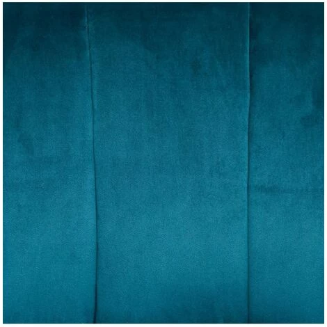 Fauteuil En Velours Naova Bleu Atmosphera 5 Fauteuil En Velours Naova Bleu Atmosphera – Image 3