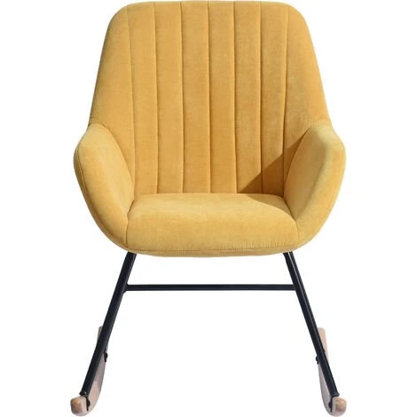 HOMEINBOX Fauteuil à Bascule Chaise De Loisirs Balayé Structure De Cadre De Fer De Tissu L 60 X P 80 X H 82 Cm 4193 6 HOMEINBOX Fauteuil à Bascule Chaise De Loisirs Balayé Structure De Cadre De Fer De Tissu L 60 X P 80 X H 82 Cm 4193 – Image 4