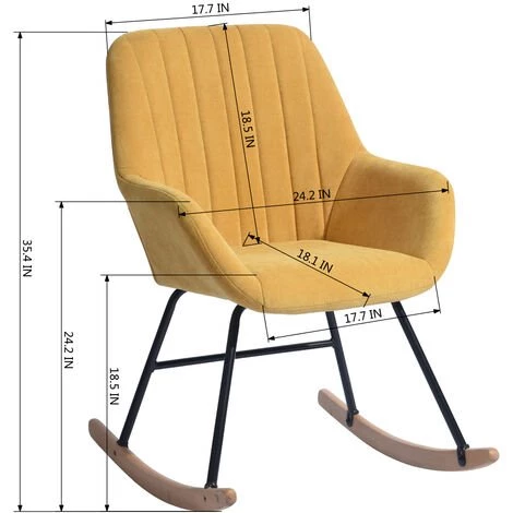 HOMEINBOX Fauteuil à Bascule Chaise De Loisirs Balayé Structure De Cadre De Fer De Tissu L 60 X P 80 X H 82 Cm 4193 7 HOMEINBOX Fauteuil à Bascule Chaise De Loisirs Balayé Structure De Cadre De Fer De Tissu L 60 X P 80 X H 82 Cm 4193 – Image 5