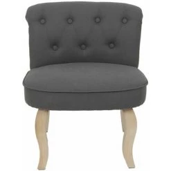ALTOBUY NORA - Fauteuil Avec Dossier Capitonné Coloris Gris - Gris -Pas Cher Fauteuil Magasin 27209163 2