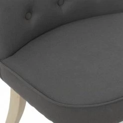 ALTOBUY NORA - Fauteuil Avec Dossier Capitonné Coloris Gris - Gris -Pas Cher Fauteuil Magasin 27209163 5