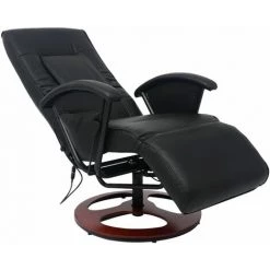 TRUE DEAL Fauteuil De Massage Shiatsu Noir Similicuir -Pas Cher Fauteuil Magasin 27272891 2