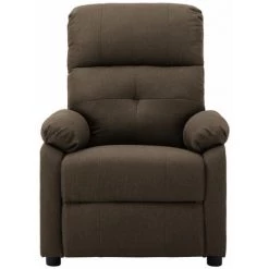 ASUPERMALL Fauteuil De Massage Marron Tissu -Pas Cher Fauteuil Magasin 27304152 3