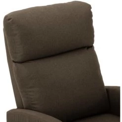 ASUPERMALL Fauteuil De Massage Inclinable Marron Tissu -Pas Cher Fauteuil Magasin 27304166 5