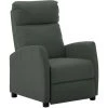 ASUPERMALL Fauteuil Inclinable Gris Similicuir -Pas Cher Fauteuil Magasin 27304171 1