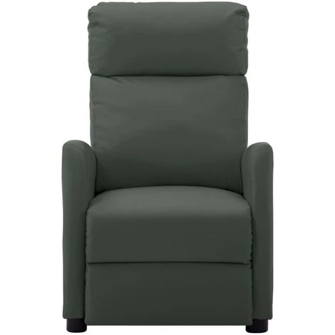 ASUPERMALL Fauteuil Inclinable Gris Similicuir 4 ASUPERMALL Fauteuil Inclinable Gris Similicuir – Image 2