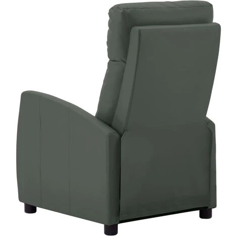 ASUPERMALL Fauteuil Inclinable Gris Similicuir 6 ASUPERMALL Fauteuil Inclinable Gris Similicuir – Image 4