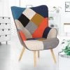 IDMARKET Fauteuil Scandinave IVAR En Tissu Patchwork Multicouleurs Et Imprimé Pied De Poule - Multicolor 1 IDMARKET Fauteuil Scandinave IVAR En Tissu Patchwork Multicouleurs Et Imprimé Pied De Poule - Multicolor -Pas Cher Fauteuil Magasin 27326590 1