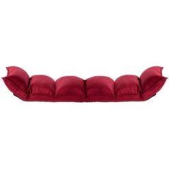 Chaise Pliable De Sol Rouge Bordeaux Tissu VidaXL 11 Chaise Pliable De Sol Rouge Bordeaux Tissu VidaXL -Pas Cher Fauteuil Magasin 27358657 5