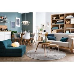 MILIBOO Chauffeuse Convertible Design Effet Velours Bleu Pétrole KATY - Bleu Canard Velours 11 MILIBOO Chauffeuse Convertible Design Effet Velours Bleu Pétrole KATY - Bleu Canard Velours -Pas Cher Fauteuil Magasin 27370636 5