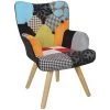 THE HOME DECO FACTORY Fauteuil Helsinki Patchwork Pour Enfant - Bleu -Pas Cher Fauteuil Magasin 27375223 1