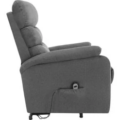 YOUTHUP Fauteuil Inclinable De Massage Gris Clair Tissu - Gris 11 YOUTHUP Fauteuil Inclinable De Massage Gris Clair Tissu - Gris -Pas Cher Fauteuil Magasin 27393427 5