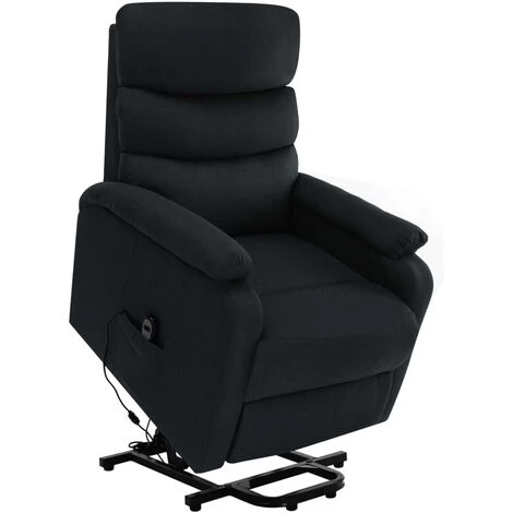 YOUTHUP Fauteuil Inclinable De Massage Noir Tissu - Noir 3 YOUTHUP Fauteuil Inclinable De Massage Noir Tissu - Noir
