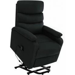 YOUTHUP Fauteuil Inclinable De Massage Noir Tissu - Noir 8 YOUTHUP Fauteuil Inclinable De Massage Noir Tissu - Noir -Pas Cher Fauteuil Magasin 27393429 2