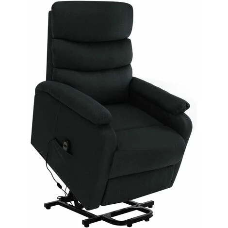 YOUTHUP Fauteuil Inclinable De Massage Noir Tissu - Noir 4 YOUTHUP Fauteuil Inclinable De Massage Noir Tissu - Noir – Image 2