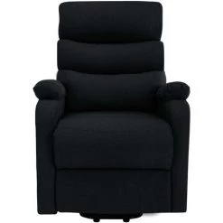 YOUTHUP Fauteuil Inclinable De Massage Noir Tissu - Noir 10 YOUTHUP Fauteuil Inclinable De Massage Noir Tissu - Noir -Pas Cher Fauteuil Magasin 27393429 4