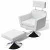 ASUPERMALL Fauteuil TV Blanc Similicuir 2 ASUPERMALL Fauteuil TV Blanc Similicuir -Pas Cher Fauteuil Magasin 27555458 1