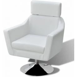 ASUPERMALL Fauteuil TV Blanc Similicuir -Pas Cher Fauteuil Magasin 27555458 5