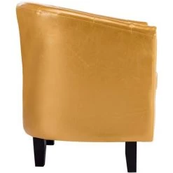 ASUPERMALL Fauteuil Dore Similicuir -Pas Cher Fauteuil Magasin 27555548 4