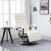 ASUPERMALL Fauteuil TV Pivotant Creme Similicuir 1 ASUPERMALL Fauteuil TV Pivotant Creme Similicuir -Pas Cher Fauteuil Magasin 27555617 1