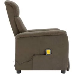 ASUPERMALL Fauteuil Inclinable De Massage Taupe Similicuir Daim 11 ASUPERMALL Fauteuil Inclinable De Massage Taupe Similicuir Daim -Pas Cher Fauteuil Magasin 27558610 5