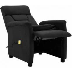 ASUPERMALL Fauteuil Inclinable De Massage Noir Similicuir Daim -Pas Cher Fauteuil Magasin 27558640 3