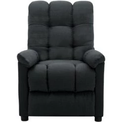 ASUPERMALL Fauteuil Inclinable Gris Fonce Tissu -Pas Cher Fauteuil Magasin 27558669 3