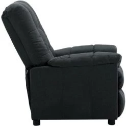 ASUPERMALL Fauteuil Inclinable Gris Fonce Tissu -Pas Cher Fauteuil Magasin 27558669 4