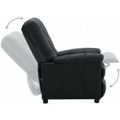 ASUPERMALL Fauteuil Inclinable Gris Fonce Tissu -Pas Cher Fauteuil Magasin 27558669 5