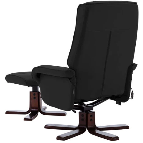 ASUPERMALL Fauteuil De Massage Inclinable Avec Repose-pied Noir Similicuir 7 ASUPERMALL Fauteuil De Massage Inclinable Avec Repose-pied Noir Similicuir – Image 5