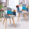 IDMARKET Lot De 2 Fauteuils SARA Motifs Patchworks Multi-couleurs - Multicolor -Pas Cher Fauteuil Magasin 27598081 1