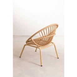 Fauteuil En Osier Synthétique Kletta SKLUM Aluminium - Osier Synthétique - NATUREL -Pas Cher Fauteuil Magasin 27611081 5