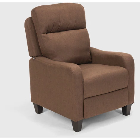 LE ROI DU RELAX Fauteuil Inclinable Relax Avec Repose-pieds En Tissu Kyoto | Couleur: Marron 5 LE ROI DU RELAX Fauteuil Inclinable Relax Avec Repose-pieds En Tissu Kyoto | Couleur: Marron – Image 3