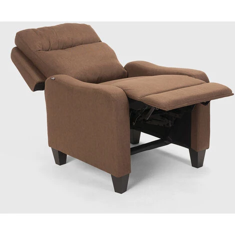 LE ROI DU RELAX Fauteuil Inclinable Relax Avec Repose-pieds En Tissu Kyoto | Couleur: Marron 7 LE ROI DU RELAX Fauteuil Inclinable Relax Avec Repose-pieds En Tissu Kyoto | Couleur: Marron – Image 5