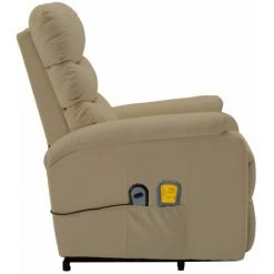 Fauteuil Inclinable De Massage Similicuir Cappuccino VidaXL 11 Fauteuil Inclinable De Massage Similicuir Cappuccino VidaXL -Pas Cher Fauteuil Magasin 28050975 5