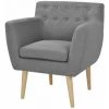ASUPERMALL Fauteuil Gris Clair Tissu -Pas Cher Fauteuil Magasin 28180196 1