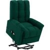 Fauteuil Inclinable De Massage Tissu Vert Foncé VidaXL -Pas Cher Fauteuil Magasin 28251869 1