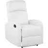 BELIANI Fauteuil De Relaxation En Cuir PU Blanc - Blanc
