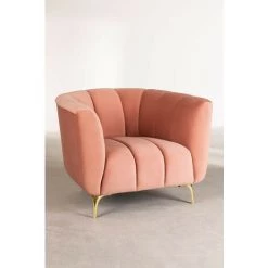 Fauteuil En Velours Creys SKLUM Velour Peonia - Peonia -Pas Cher Fauteuil Magasin 28376474 3