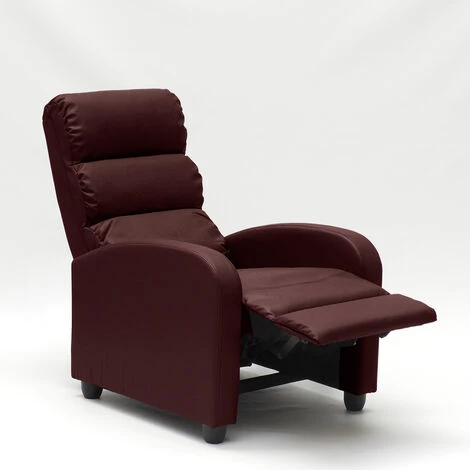 LE ROI DU RELAX Fauteuil Relax Inclinable Avec Repose-pieds En Simili Cuir Alice | Couleur: Bordeaux 6 LE ROI DU RELAX Fauteuil Relax Inclinable Avec Repose-pieds En Simili Cuir Alice | Couleur: Bordeaux – Image 4