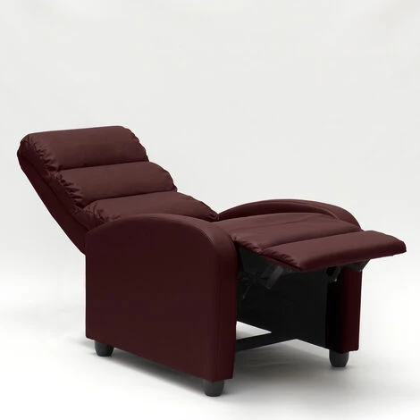 LE ROI DU RELAX Fauteuil Relax Inclinable Avec Repose-pieds En Simili Cuir Alice | Couleur: Bordeaux 7 LE ROI DU RELAX Fauteuil Relax Inclinable Avec Repose-pieds En Simili Cuir Alice | Couleur: Bordeaux – Image 5