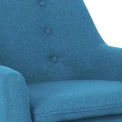 IDMARKET Fauteuil Scandinave NAT En Tissu Bleu Canard - Bleu 10 IDMARKET Fauteuil Scandinave NAT En Tissu Bleu Canard - Bleu -Pas Cher Fauteuil Magasin 28381073 4