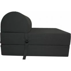 NO NAME Chauffeuse Unie En Coton Noir - Noir -Pas Cher Fauteuil Magasin 2852873 3