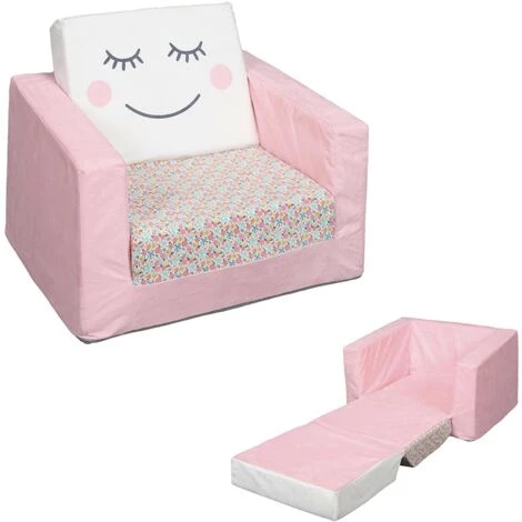 Fauteuil Convertible Liberty Rose Home Deco Kids 4 Fauteuil Convertible Liberty Rose Home Deco Kids – Image 2