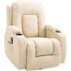 HOMCOM Fauteuil De Massage Et Relaxation électrique Chauffant Inclinable Manuellement Repose-pied Télécommande Crème 2 HOMCOM Fauteuil De Massage Et Relaxation électrique Chauffant Inclinable Manuellement Repose-pied Télécommande Crème -Pas Cher Fauteuil Magasin 28623748 1