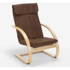 AHD AMAZING HOME DESIGN Fauteuil De Salon Et De Bureau Ergonomique En Bois Design Nordique Aarhus | Couleur: Marron -Pas Cher Fauteuil Magasin 28760417 3