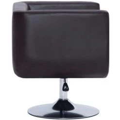 TRUE DEAL Fauteuil Pivotant Marron Similicuir -Pas Cher Fauteuil Magasin 28998794 5