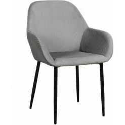 ALTOBUY ALESSIA - Lot De 2 Fauteuils Velours Côtelé Gris - Gris 9 ALTOBUY ALESSIA - Lot De 2 Fauteuils Velours Côtelé Gris - Gris -Pas Cher Fauteuil Magasin 29084114 3